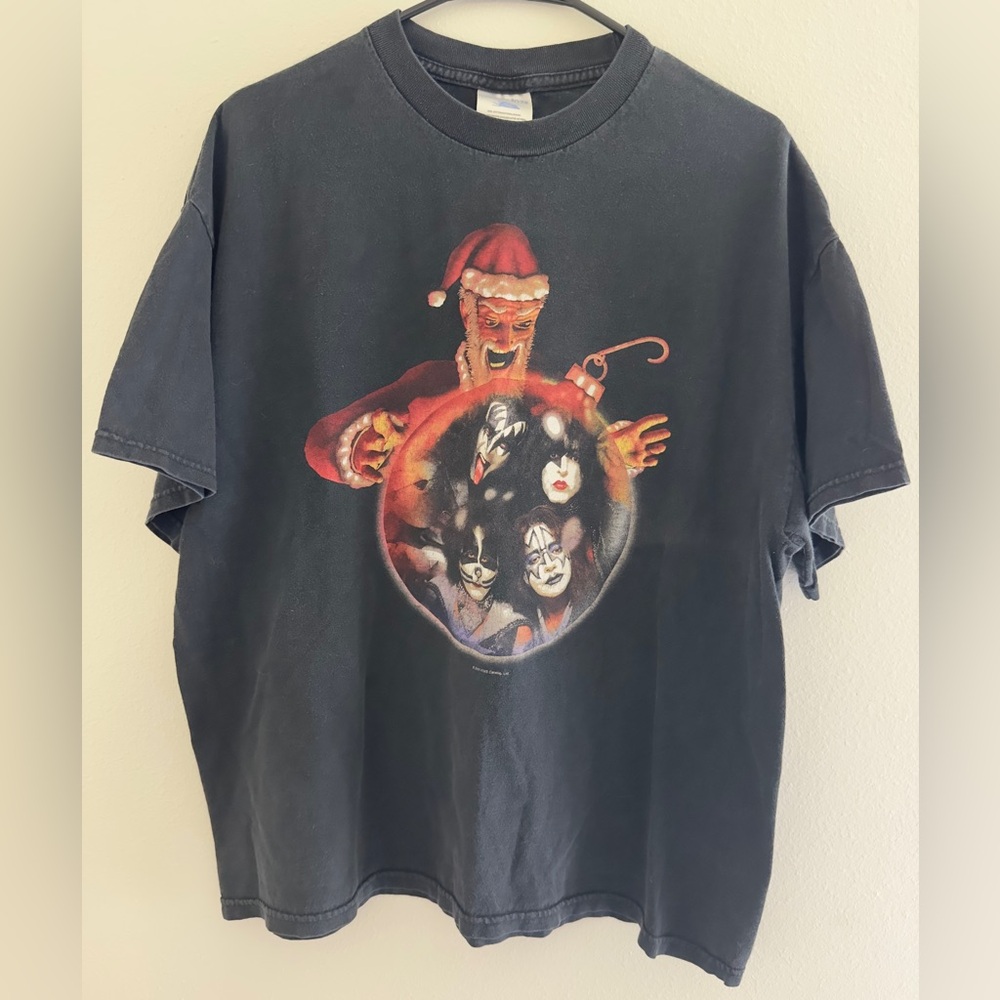 KISS May All Your Kissmases Be Psycho 2000 Tennessee River Size XL T-shirt VTG